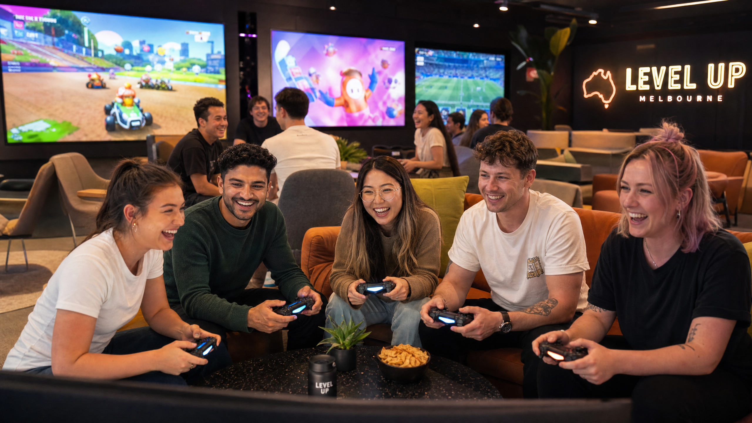 DigitalFrag team playing social games